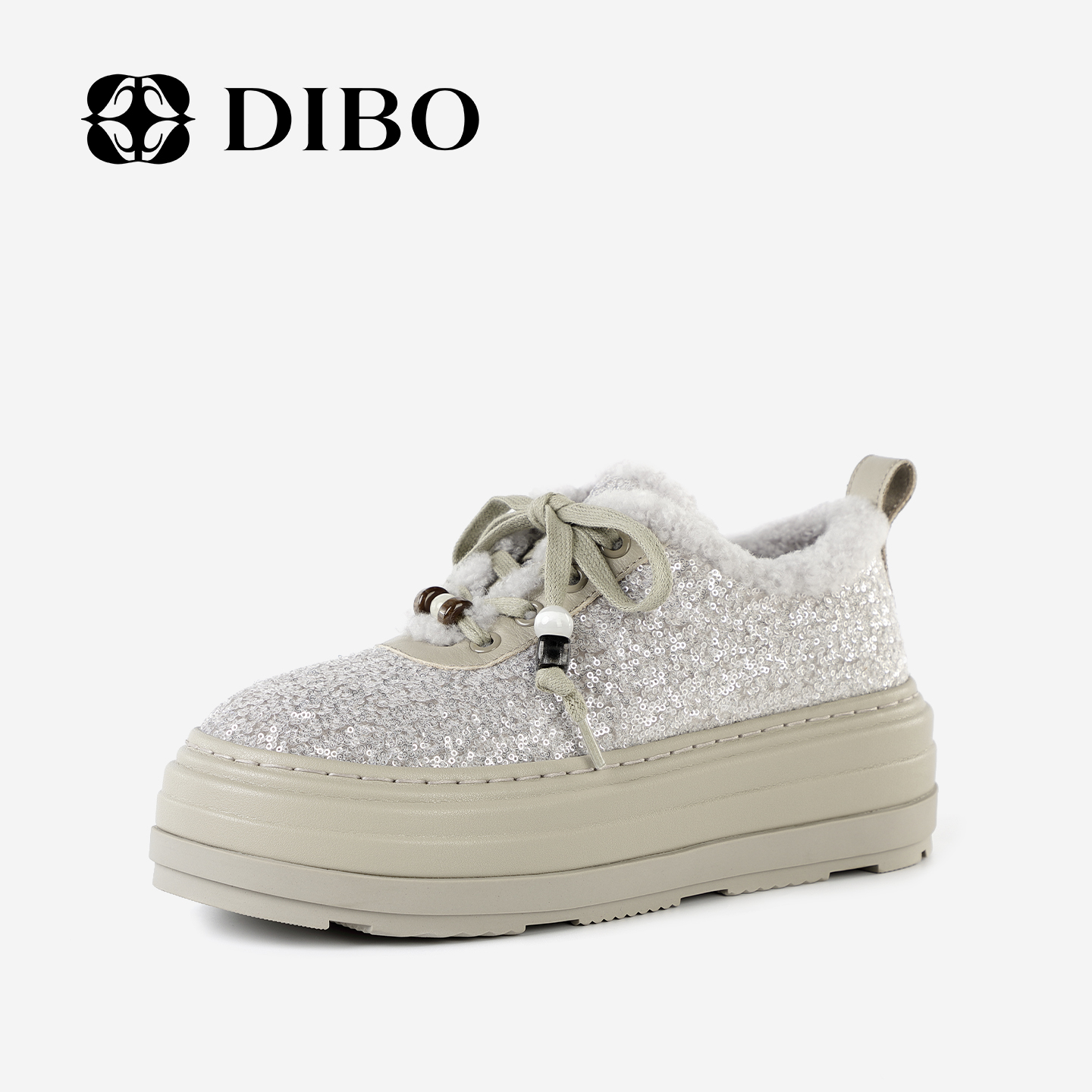 DIBO碲铂潮流复古加绒休闲鞋女