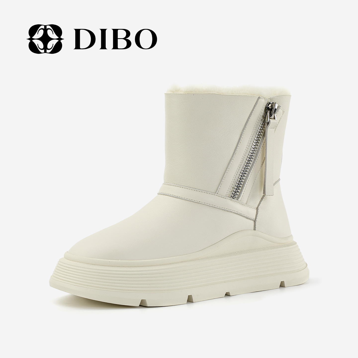 DIBO碲铂商场同款皮毛一体雪地靴
