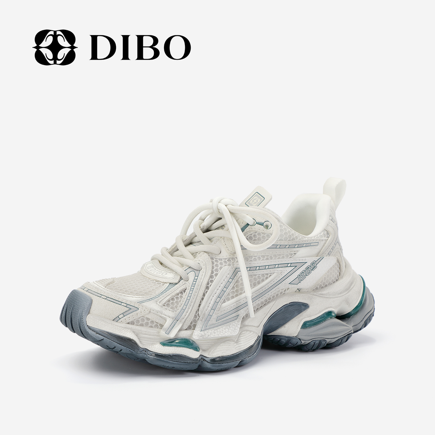 DIBO碲铂潮流复古厚底做旧老爹鞋