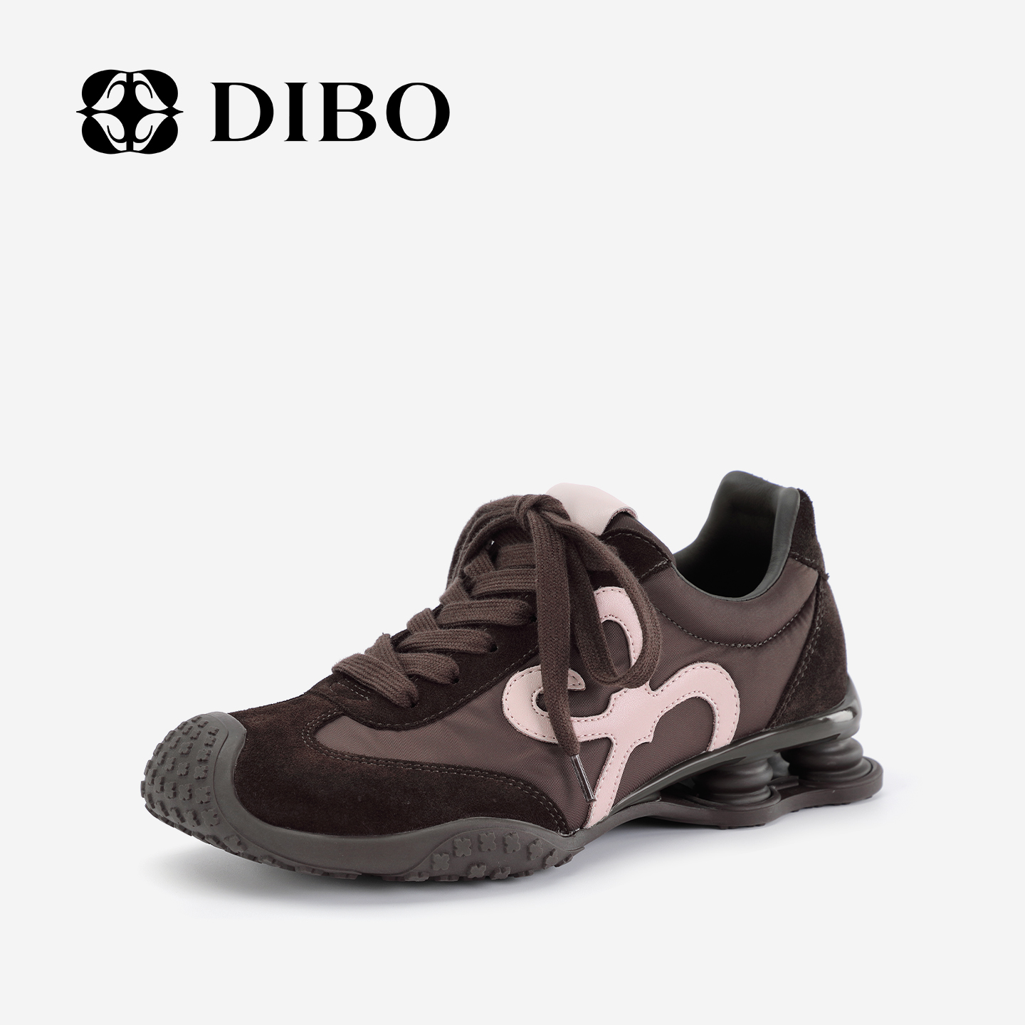 DIBO碲铂百搭撞色厚底赛车德训鞋