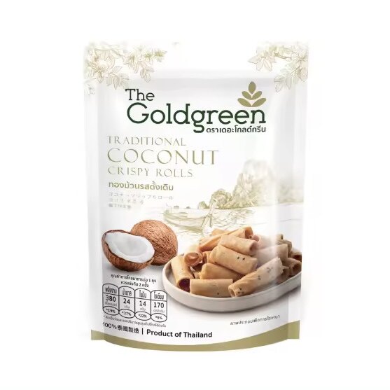 The Goldgreen泰国BIGC代购果干零食椰子卷椰子糖椰子冻干水果干