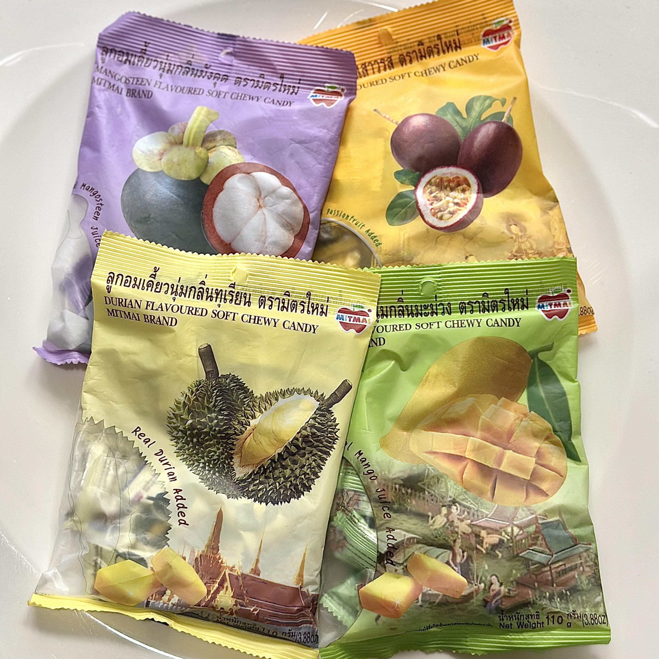 现货 MIMAI泰国BigC代购榴莲软糖椰子糖芒果水果糖芒果糯米饭软糖