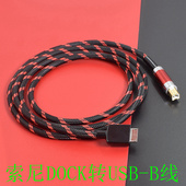 SONY适用索尼DOCK黑砖zx300a金砖转USB NWH10音频线type 耳放WMC otg数据线wmpotr插头线 B方口解码