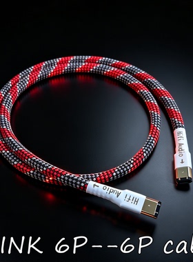 HIFI发烧级Firewire IEEE 1394火线DAC解码器数字6P对6pin数据线适用Esoteric二嫂i.LINK信号线升级线六芯