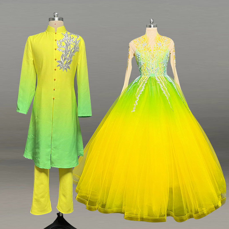 花开锦绣男女款开场结尾舞蹈服装出租 舞台表演服装开场舞租赁