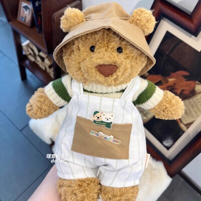 巴塞罗熊衣服邦尼兔娃衣jellycat小熊衣服毛衣背带裤吉福特熊衣