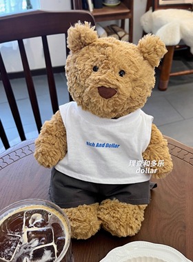 Jellycat巴塞罗熊短裤夏天短裤笨笨熊邦尼兔steiff熊情侣装玩偶裤