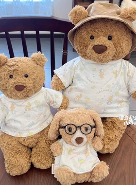 Jellycat巴塞罗熊衣服笨笨熊娃衣短袖莉娜熊衣服steiff玩偶衣服
