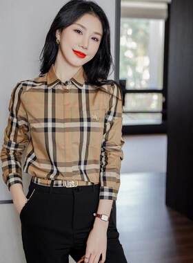 欧美代工厂高端格子女装