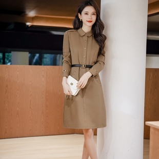 高端秋冬女洋装长款连衣裙BIABETTY欧美专柜正品大牌商务职业装