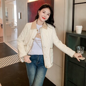 欧美英伦风高端气质轻盈棉衣棉服