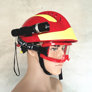 F2抢险救援头盔地震防护头盔蓝天救援头盔工程带灯帽子消防头盔