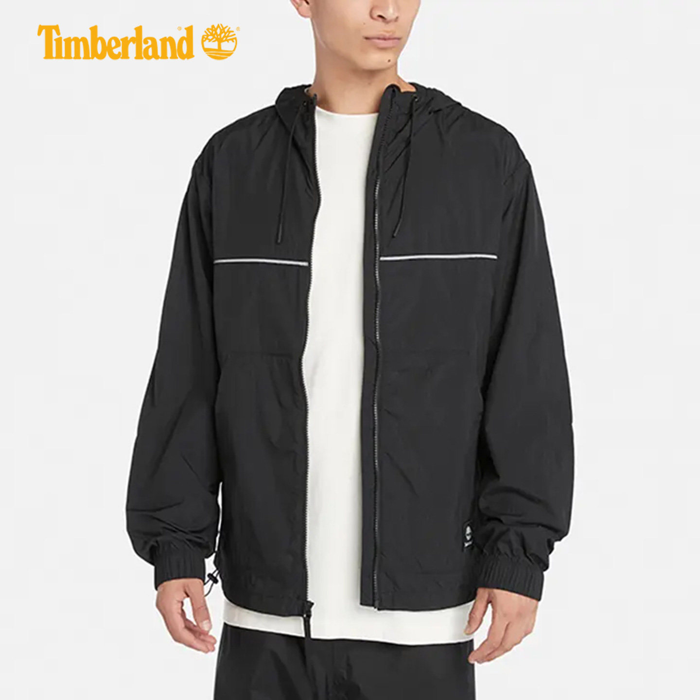 Timberland添柏岚户外男子春秋轻薄透气连帽皮肤衣夹克外套A41B5