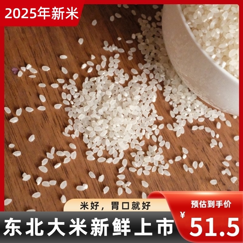 【25年新米】东北大米梅河口大米吉宏6号自家大米粳米真空装10斤