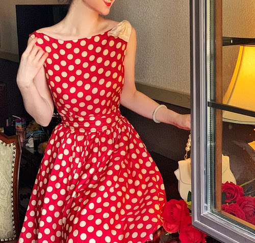 1915视频教程一字领连衣裙纸样