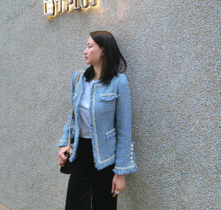 呢料 DIY小香风外套春秋冬长袖 1156丹丹纸样服装 1：1裁剪图纸打版