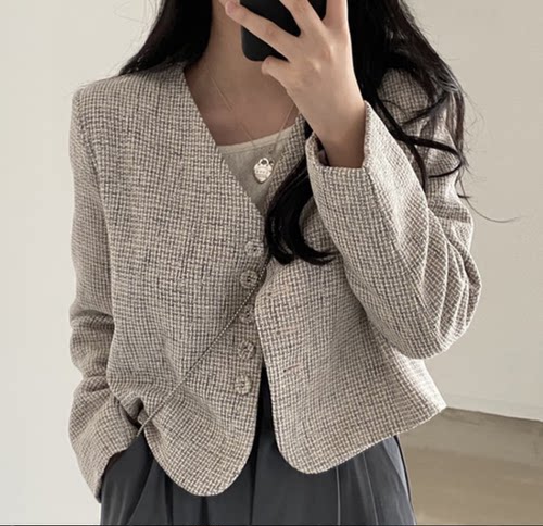 丹丹纸样春秋外套小香风