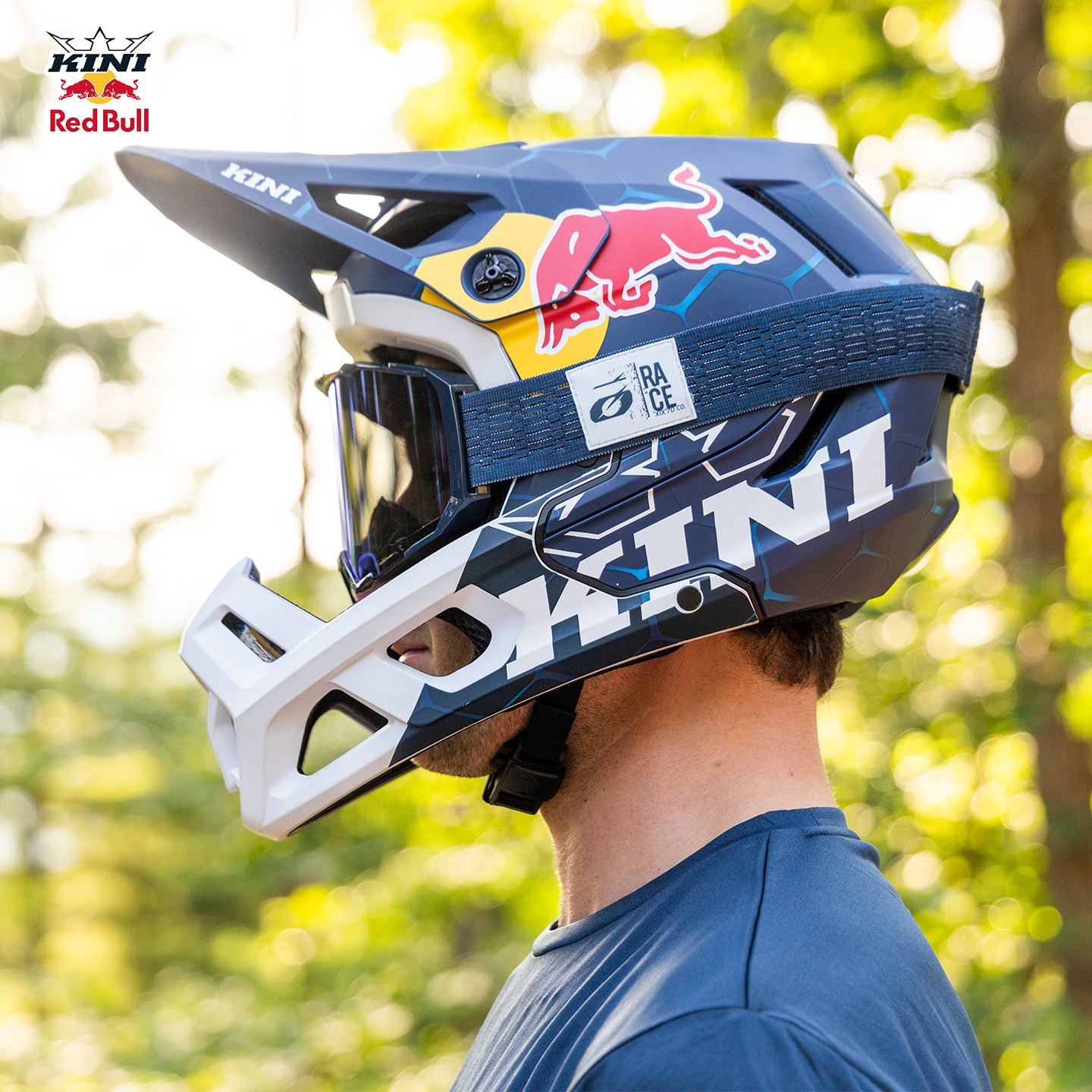 KINI红牛速降半头盔REDBULL自行车山地BB攀爬复古滑板冲浪超轻图片