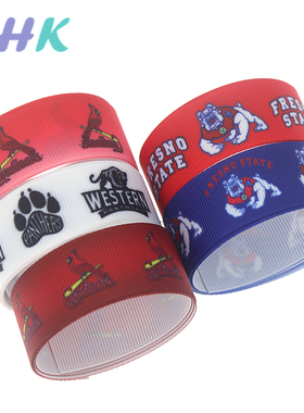 运动 印花织带 缎带 绸带 彩带 蝴蝶结DIY卡通印刷罗纹带S10489