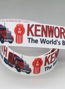 卡车 印花织带 缎带 绸带 彩带 蝴蝶结DIY卡通印刷罗纹带S13878