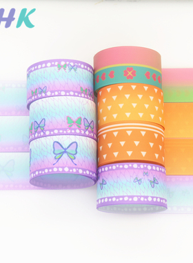 彩色印刷双面螺纹织带二次元动漫鬼灭之刃祢豆子炭治郎发饰M12377