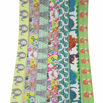 diy动物花纹卡通弹力绸带