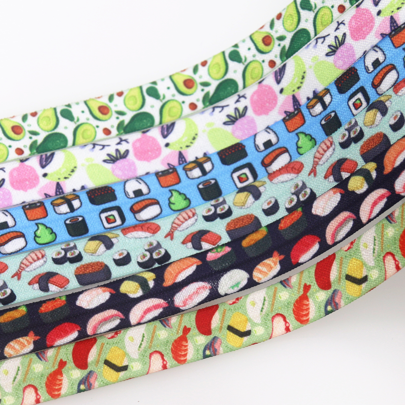 diy花纹蝴蝶结卡通弹力发带