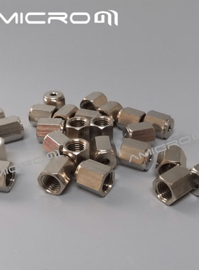 3mm气相色谱不锈钢铜管四氟管密封螺帽接头 1/8英寸铜镀铬M8螺母