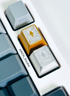 ETH金属键帽 | 个性键帽 防氧化工艺 机械键盘装饰 十字轴原厂高