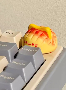 菠萝包 | 手工卡通键盘旋钮 通用6mm 个性改装 键盘客制化