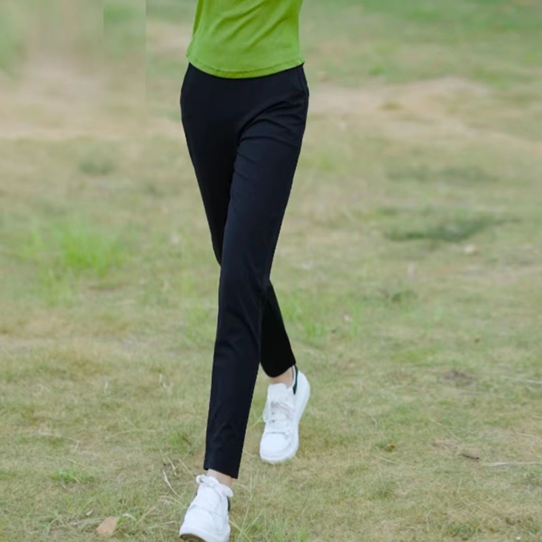 小个子新款夏季裤子矮个子八分裤女休闲九分弹力哈伦高腰运动裤女
