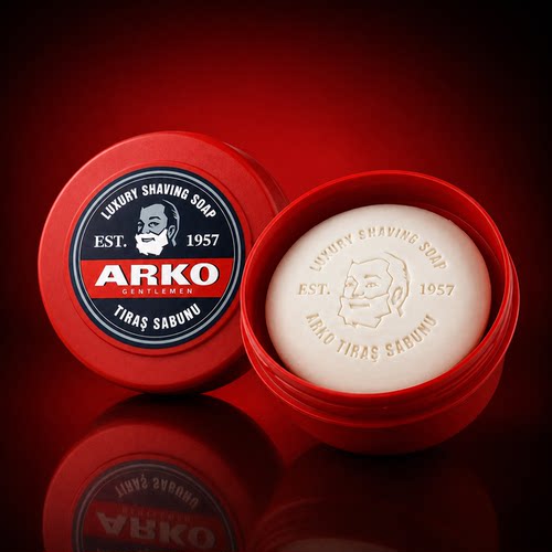土耳其ARKO剃须皂滋养保湿刮胡泡沫肥皂香味软化剃须棒150