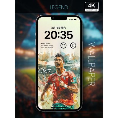 手机壁纸素材图片足球球星壁纸|C罗011