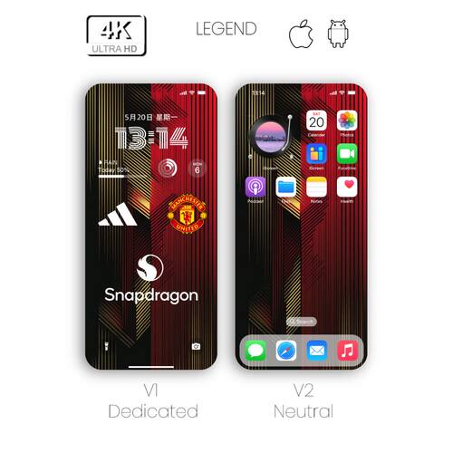 手机壁纸素材图片足球队壁纸|曼联抽象质感壁纸036