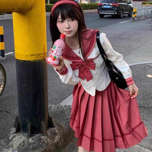 夏日和风铃 苹果糖原创JK制服水手服长袖日系学院风甜美