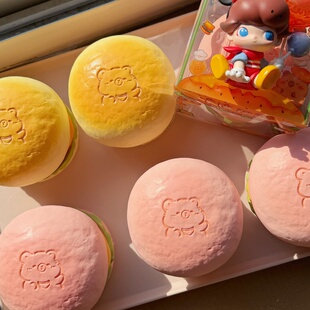 木吉草莓卡皮巴拉汉堡原创IP捏捏乐解压玩具慢回弹squishy礼物