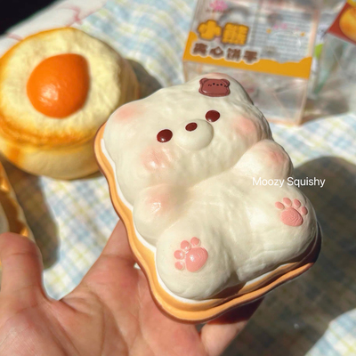 冰淇淋小熊夹心饼干木吉慢回弹捏捏乐超软嫩解压发泄玩具squishy
