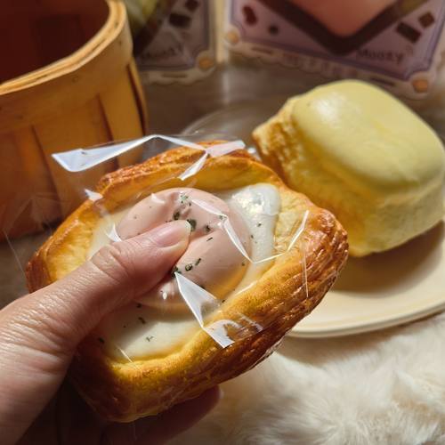 鸡蛋千层酥慢回弹玩具新款捏捏乐仿真面包squishy煎蛋软慢吸手指