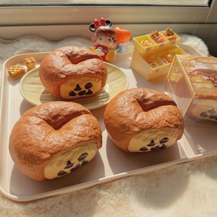 慢回弹捏捏乐解压玩具木吉巧克力贝果网红解压减压玩具仿真食物