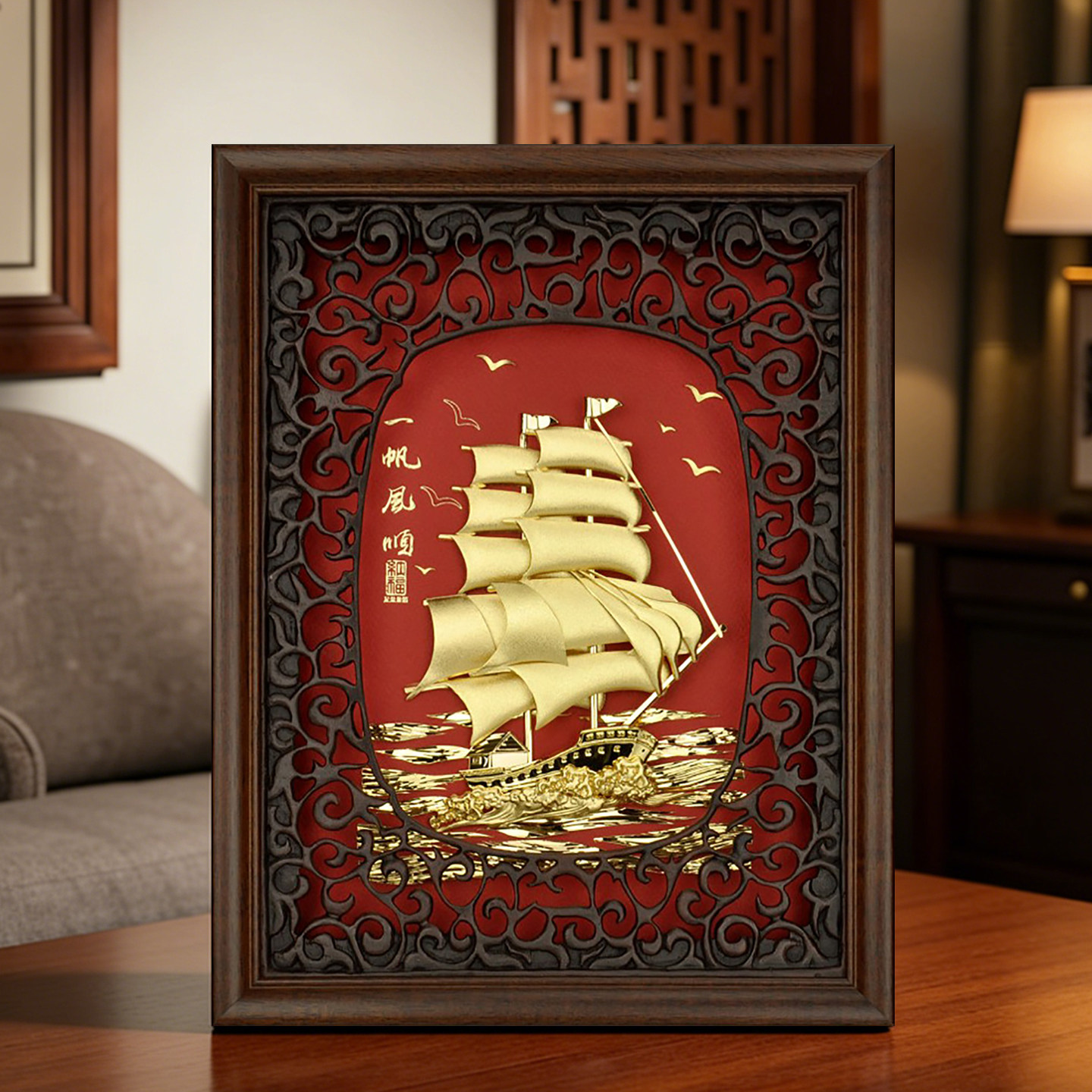 足金金箔创意公司年会礼品定制logo企业商务活动高档实用纪念品