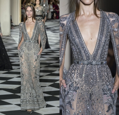 修身长款名媛生日迎宾敬酒礼服