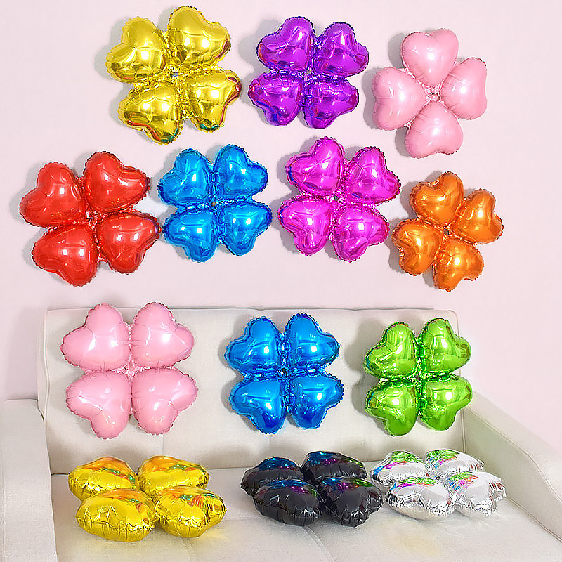 Opening of events The four round heart-shaped Aluminum balloons Balloon Column arch Clover Foil Balloons Auto Showin the Festive supplies/Gift , Balloon/Floating air ball , Balloon  category - from Buy2taobao.com to provide professional Taobao agent buy service