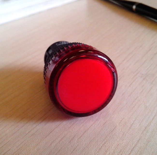 韩国凯昆 22mm全面照光普通型指示灯 K2B-17R-X 24V 220V