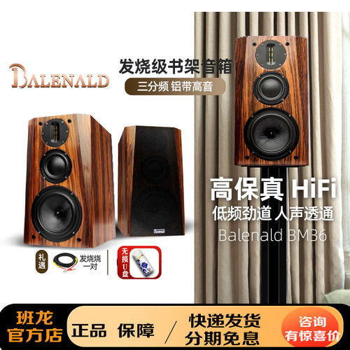 班龙Bm36高保真发烧无源书架音箱