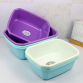 塑料方盆商用洗菜盆洗碗盆洗衣盆塑料盆洗漱盆多用脸盆分拣筐批发
