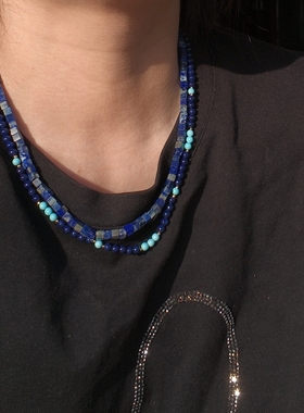 小众品牌  OG Loc  天然青金石串珠 项链