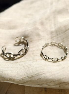 新款特惠  OG Loc   镀银 复古手镯时尚简约