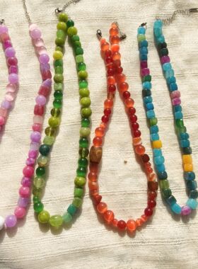 青岛饰品 OG Loc 各一条  一物一拍 国潮天然石项链 介意瑕疵慎拍