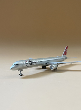 清货1:400GJ波音757-300美国西北航空仿真合金客机模型老货无彩盒