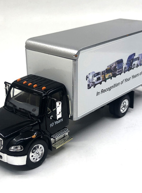 1:53tonkin美国富莱拉 肯沃斯厢式货柜车小卡车合金车模型